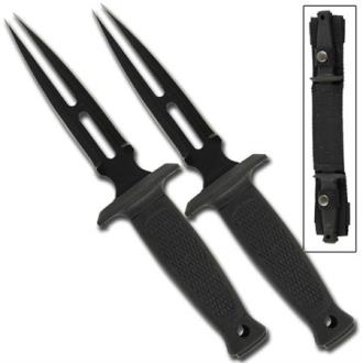 Valor Forked Blade Boot Knife Set WG816 - Knives