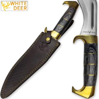 WHITE DEER MAGNUM Kukri Jungle Machete Knife HC Stainless FULL TANG 16.5in