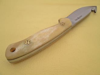 Case of 6pcs White Deer Guthook Ranger Series J2 Steel Skinner Knife Buffalo Bone Grips