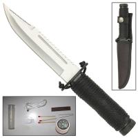 WG1017 - Mini Paracord Outdoor Survival Silver Blade Knife