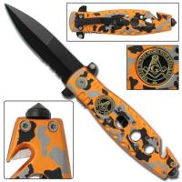WG831 - Masonic Pride Spring Assist Tactical Knife WG831 - Tactical Knives