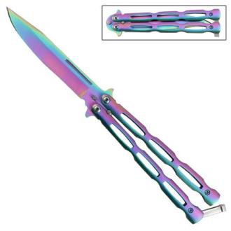 Unchained Balisong Butterfly Knife - Titanium