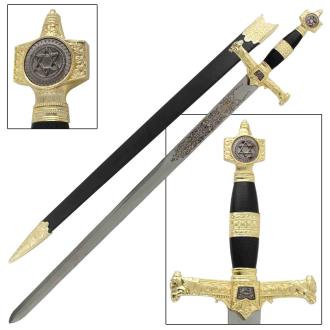 King Solomon Medieval Crusader Replica Longsword Black