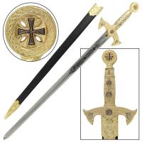 WG903 - Knights Templar Medieval Replica Longsword Gold
