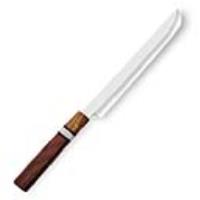 WSDM-2423 - White Deer Japanese Shape Long Tanto Kitchen Chef Knife 1095 High Carbon