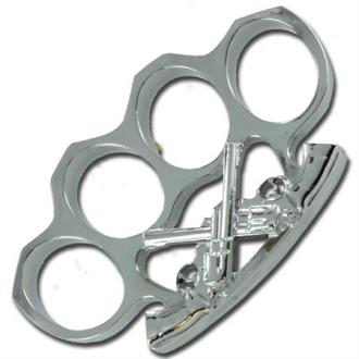 Wild West Gun Slinger Knuckle Buckle Silver MASK1 Swords Knives and Daggers Miscellaneous