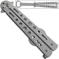 YC-263WH - Butterfly Knife Trainer Bottle Opener Balisong Bartender