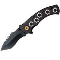 YC-541S - Bullet Hole Handle Assisted Knife