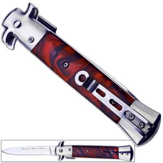 Premium Milano Collection Spring Assist Knife - Red