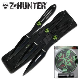 Z Hunter ZB-050BK Throwing Knife Set 9 Overall