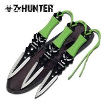 ZB-074-3 - Z Hunter Throwing Knives w/ Sheath - 3pc Set