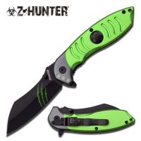 ZB-093GN - Green Z-Hunter Spring Assisted Knife 4.5&quot; Closed