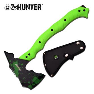 Z Hunter Zombie Killer Green Handle Axe