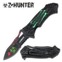 ZB-040GN - Green Zombie Hunter Assisted Opening Folder Knife