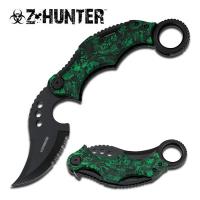 ZB-042GN - Zombie Tactical Skinner Assisted Opening Serrated Knife