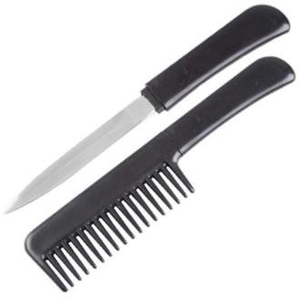 Black Stealth Comb Knife