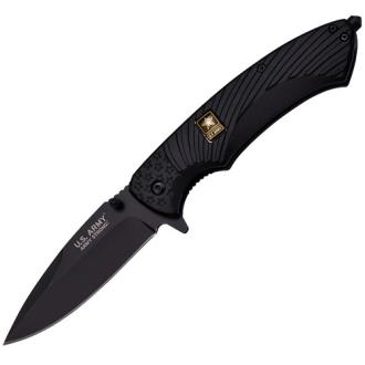 Officially Licensed US Army Spring Assisted Tactical Survival Knife BLACK