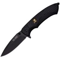 A-A1025BP - Officially Licensed US Army Spring Assisted Tactical Survival Knife BLACK