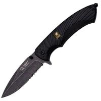 A-A1025BSW - Officially Licensed US Army Spring Assisted Tactical Survival Knife Black Serrated