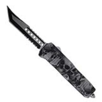 Sinister Skullz Mini Dual Action Automatic OTF Knife