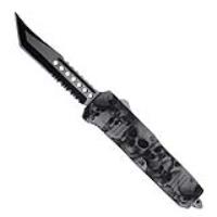 A045 - Sinister Skullz Mini Dual Action Automatic OTF Knife