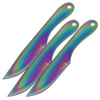 TK0047L - Jack Ripper Heat Treated Titanium 3 Piece Throwing Knife Set