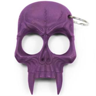 Demonic Purple Rain Skull Self Defense Keychain
