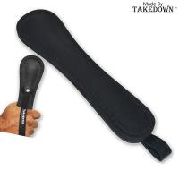 BLS-8-BK - 8 inch High Quality Real Leather Slapper (Slap Jack) - Black