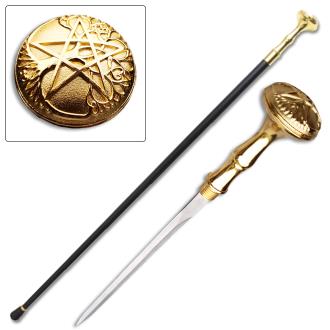 Star of David Walking Cane Sword