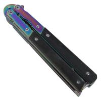 BF2148 - Lethal Rainbow Stainless Steel Butterfly Knife