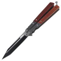 BF2154 - Wild Man Two Toned Stainless Steel Butterfly Fanning Knife