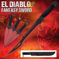 BK5068 - El Diablo Sword And Kunai Set And Sheath