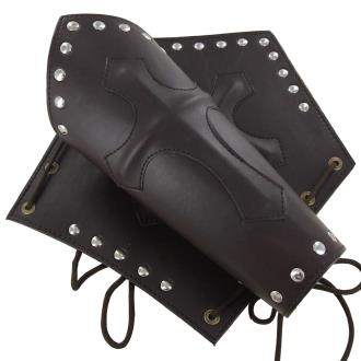 Bowman's Leather Renaissance Warfare Bracer Set