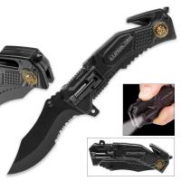 19-BV403 - Special Force Pocket Knife with LED Flashlight