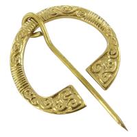 IN60549 - Celtic Brass Handcrafted Triskeles Brooch