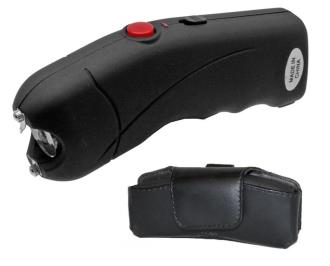 Black Cyclone 2.5 Million Volt Rechargeable Stun Gun With LED Light