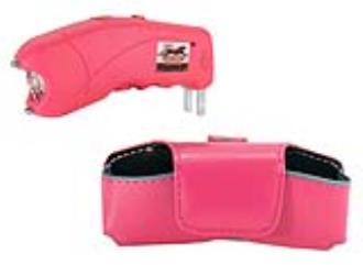 Pink Cyclone 2.5 Million Volt Rechargeable Stun Gun With LED Light