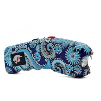 Paisley Print Cyclone Rechargeable Stun Gun With LED Light and Alarm