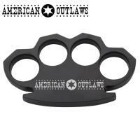 CI-300-BK-ACNO - American Outlaws Steam Punk Black Solid Metal Paper Weight