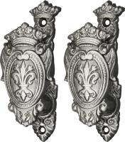 203306 - 203306 China Fleur de lis Shield Gun and Sword Holder