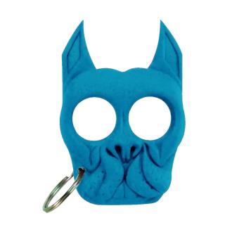 Brutus the Bull Dog Public Safety Keychain Light Blue