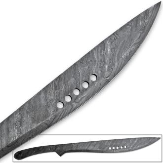 Book of Eli Machete Damascus Steel Sword Custom Made 26in Full Pattern Blank