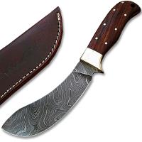 DM-2261 - Custom Made Damascus Coco Bolo Skinner Knife