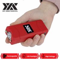 DZS300-RD - DZS Ultra Mini Red Stun Gun Rechargeable With LED Light, Holster and KeyRing