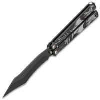 NF1073 - Ghost Dragon Butterfly Knife - Stainless Steel Blade