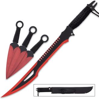 El Diablo Sword and Kunai Set and Sheath