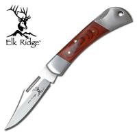 ER-124W - Elk Ridge Knife w/ Pakkawood Inlay