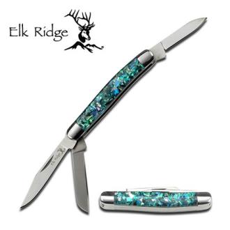 Elk Ridge Green with Shell Clip Handle