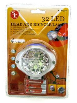 32 Bulb Head & Bicycle LED Light FL8232B - Camping