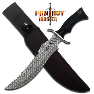 1-1/2 in Big Skull Bowie Knife FM647S Tactical Survival Knives